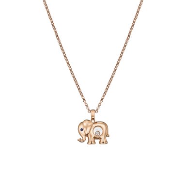 Chopard Happy Diamonds Elefant Anhänger mit Halskette 79A189-5001