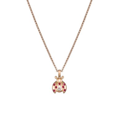 Chopard Happy Diamonds Marienkäfer Anhänger mit Halskette 79A186-5001