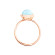 Tamara Comolli BOUTON Ring Small mit Chalcedon - Bild 2