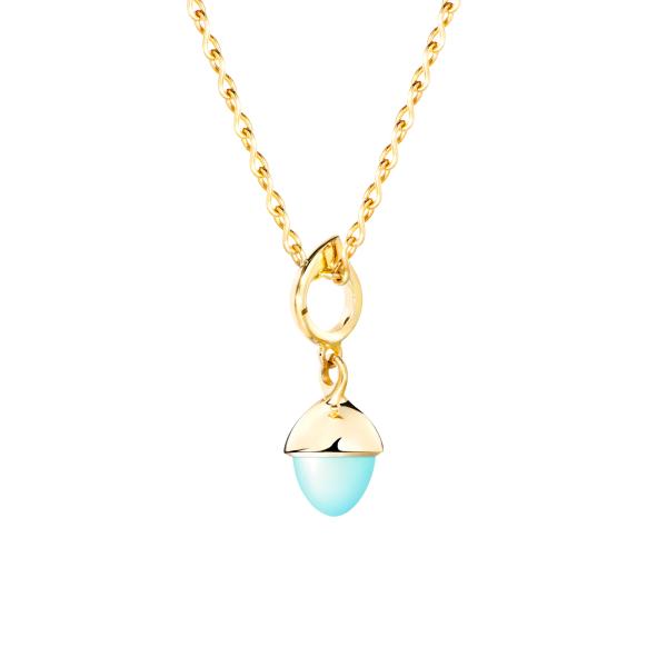 Tamara Comolli MIKADO Anhänger Flamenco Aqua Chalcedon P-MFL-ChAq-yg