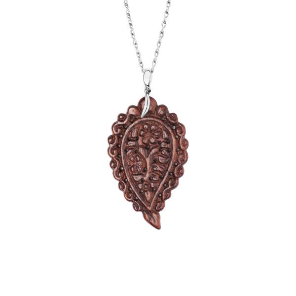 Tamara Comolli INDIA Leaf Anhänger large Snakewood P-IND-l-SW-wg