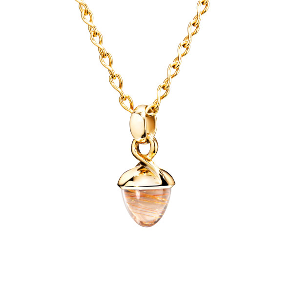 Tamara Comolli MIKADO Flamenco Anhänger mit Rutilquarz P-MB-RutQuR-yg