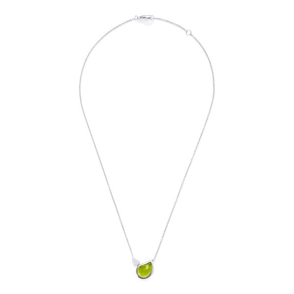 Tamara Comolli SIGNATURE Halskette 2 Drops  N-Sig-2Dr-Per-p-wg