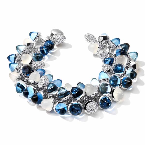 Tamara Comolli MIKADO Flamenco Armband Ocean mit Diamond Pavé  B-MFL-Oce-p-wg