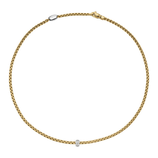 FOPE Eka Halskette mit Diamanten in Rautenfassung 73101CX_BB_G_XBX_043