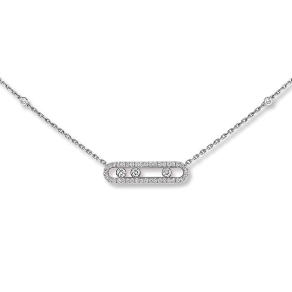 Messika Move Classique Baby Pavé Halskette 04322-WG