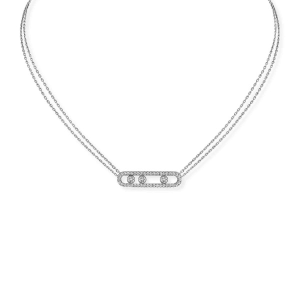 Messika Move Classique Pavé Halskette 03994-WG