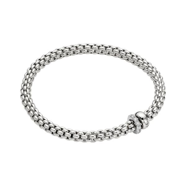 FOPE Solo Flex'it Armband mit zwei Rondellen und Pavé-Fassung 62406BX_PB_B_BBX_0XS