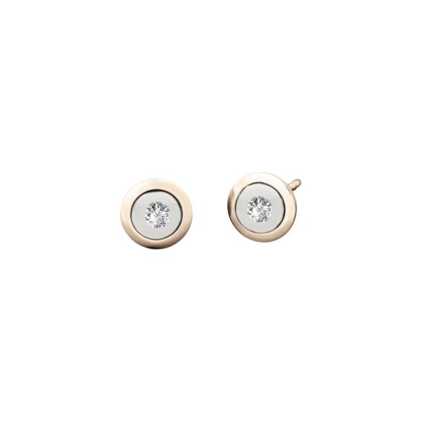 Schmuckwerk Ohrstecker Glasklar DO367-RG-GW