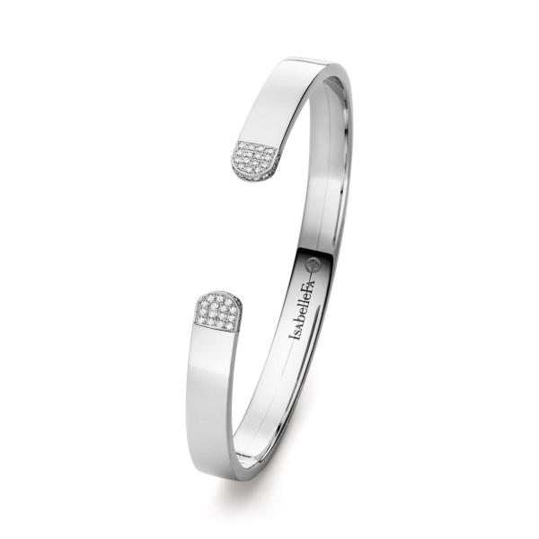 IsabelleFa Armspange "Flix.Flex Rechteckig 7" Pavé 02131-07-BR-59-WG
