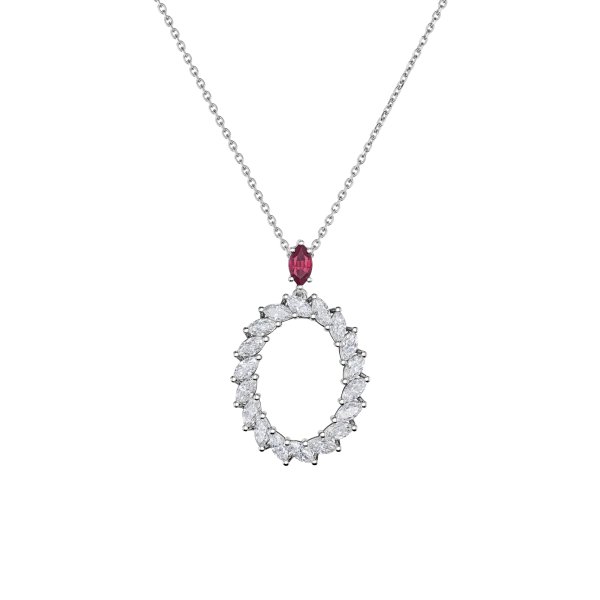Chopard L'Heure du Diamant Marquise Anhänger mit Halskette 79A061-1301