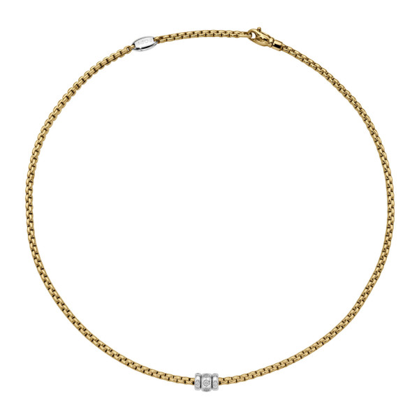 FOPE Eka Halskette mit Diamanten in Rautenfassung 73101C3_PB_G_BBB_043