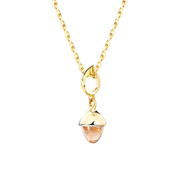 Tamara Comolli MIKADO Flamenco Anhänger mit Rutilquarz P-MFL-RutQuR-yg