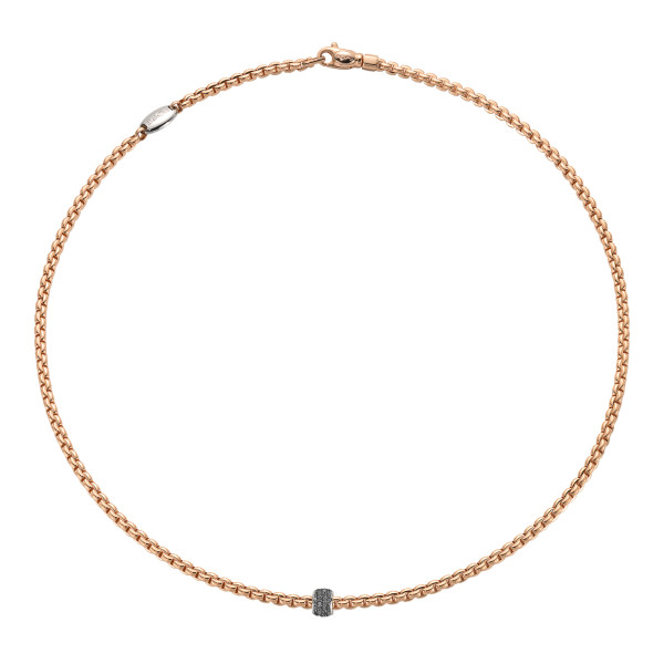FOPE Eka Halskette mit schwarzen Diamanten 73001CX_PN_R_X1X_043