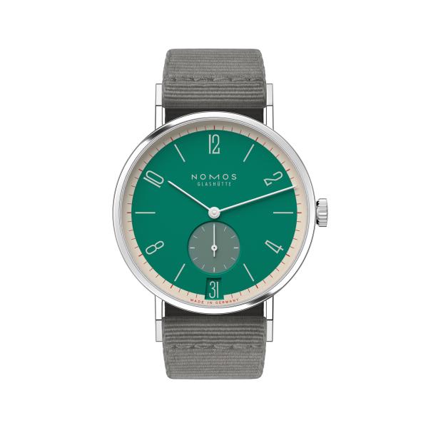 NOMOS Glashütte Tangente 38 Datum Schlossgrün  179.S26