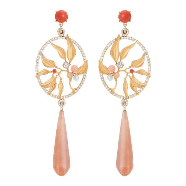 Ole Lynggaard Copenhagen Leaves Traumfänger-Ohrringe A2835-402