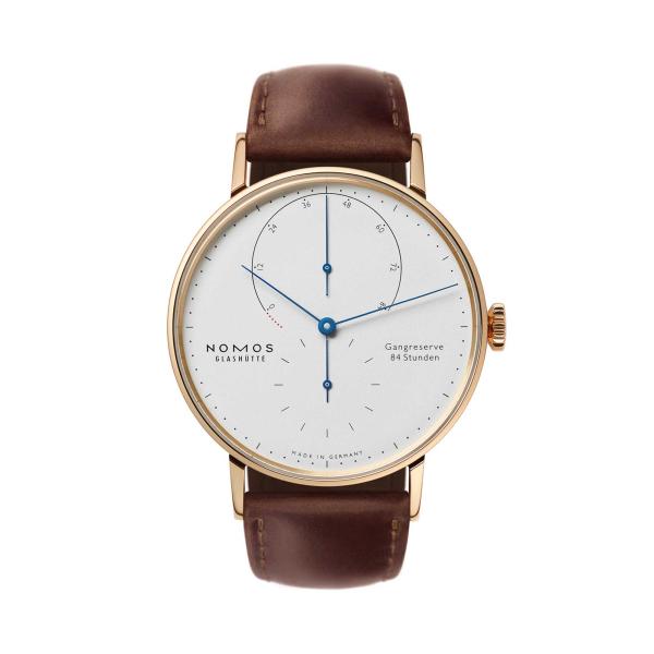 NOMOS Glashütte Lambda 39 Roségold mit gebläuten Zeigern 953