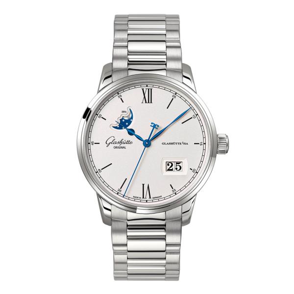 Glashütte Original Senator Excellence 
Panoramadatum Mondphase 1-36-04-01-02-70