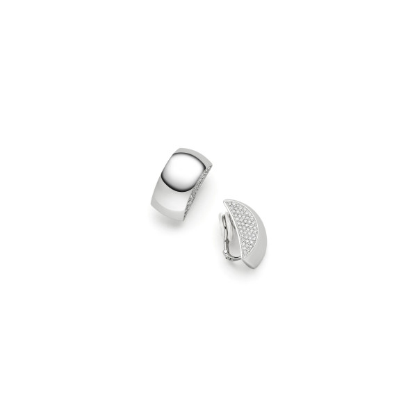 IsabelleFa Ohrclips "Tonneau 25" Pavé 00938/GCLBR-WG