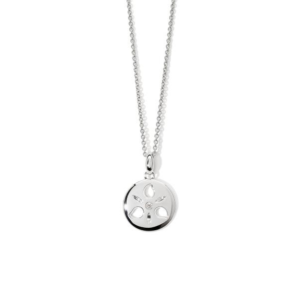 Tamara Comolli SAND DOLLAR Anhänger small 18 K Weißgold P-SD-s-wg