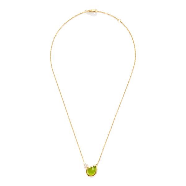 Tamara Comolli SIGNATURE Halskette 2 Drops  N-Sig-2Dr-Per-p-yg