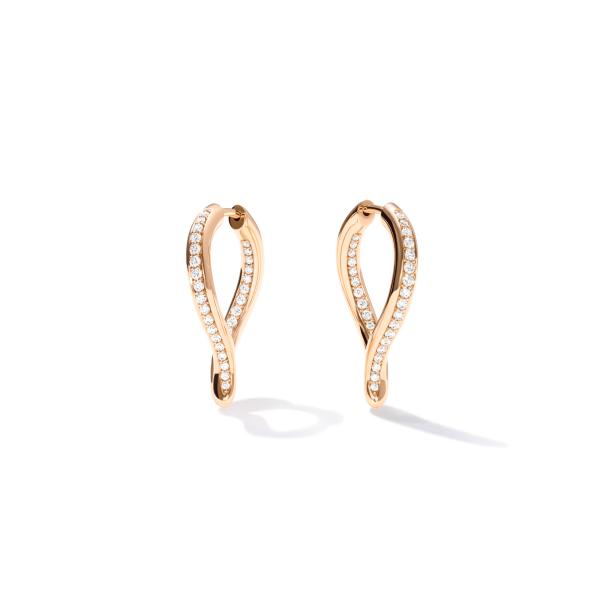 Tamara Comolli SIGNATURE Ohrringe Hoop Drop E-Sig-Ho-TDr-p-rg