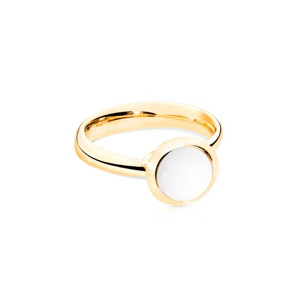 Tamara Comolli BOUTON Ring small Cacholong R-BOU-s-Cach-yg