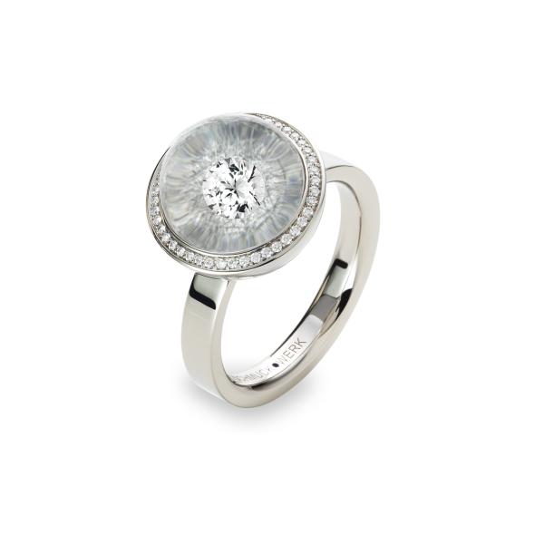 Schmuckwerk Glasklar Ring DR626-WG-GK