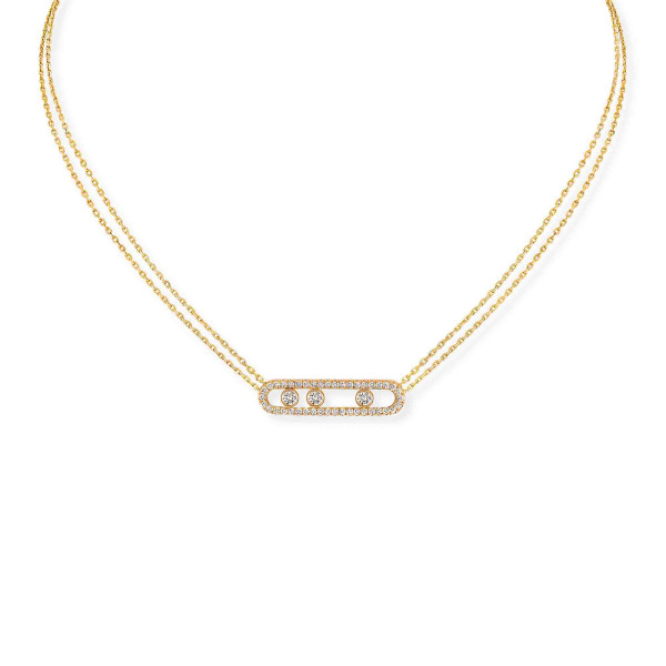 Messika Move Classique Pavé Halskette 03994-YG