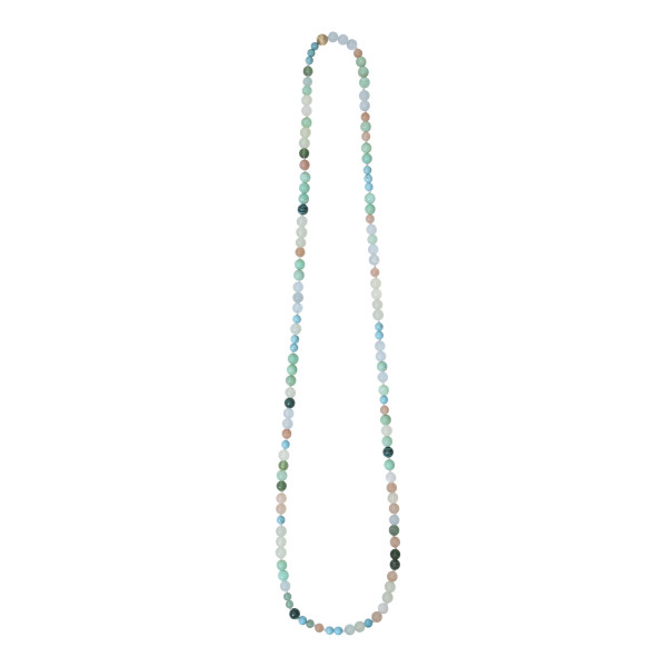 Ole Lynggaard Copenhagen Farbsteinkette in türkisfarbenem Motiv 80 cm ohne Verschluss D9981-001
