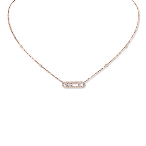 Messika Move Classique Baby Pavé Halskette 04322-PG