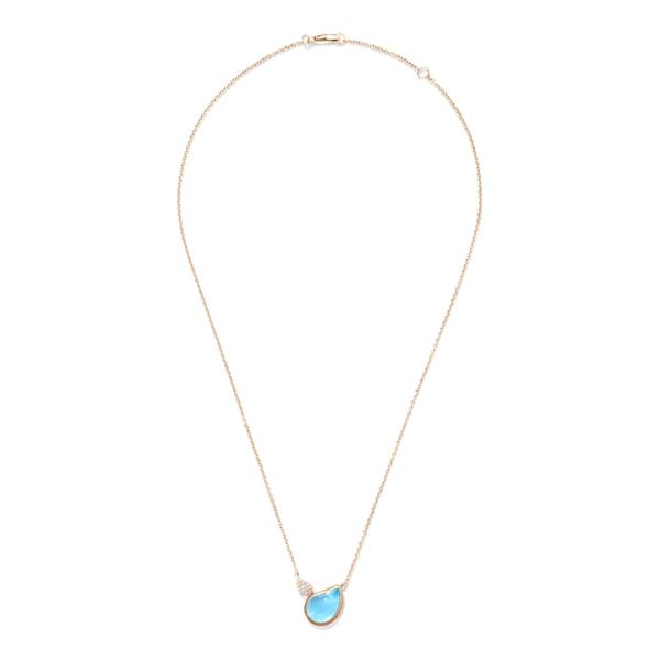 Tamara Comolli SIGNATURE Halskette 2 Drops N-Sig-2Dr-ToSw-p-rg