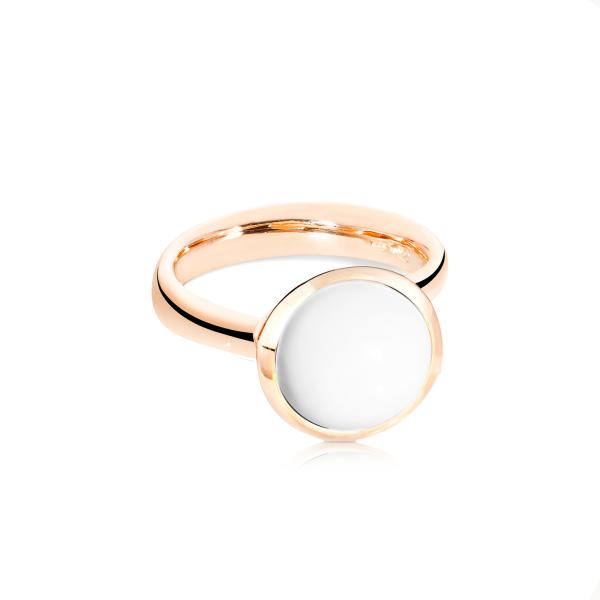 Tamara Comolli BOUTON Ring large Cacholong R-BOU-l-Cach-rg