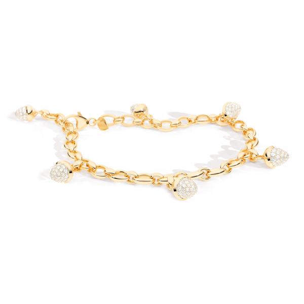 Tamara Comolli MIKADO Charm Diamant Pavé Armband B-MC-Ch-p-yg