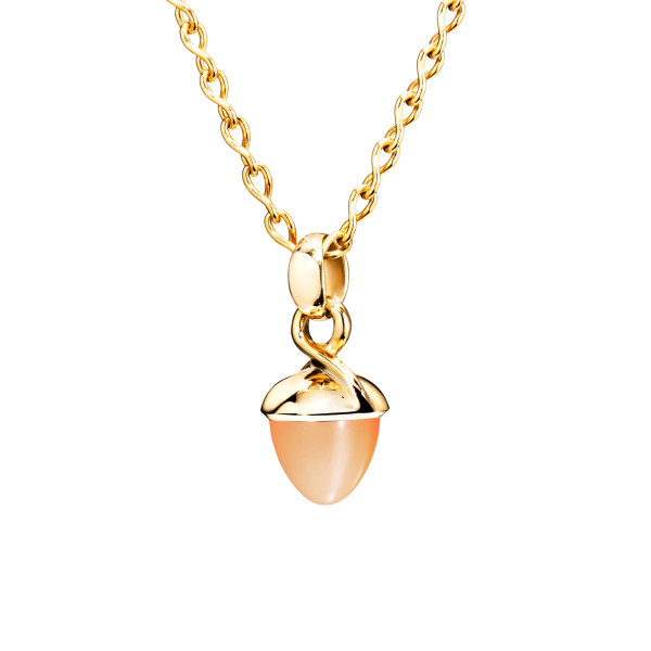 Tamara Comolli MIKADO Flamenco Anhänger mit orange Mondstein P-MB-MoOr-yg