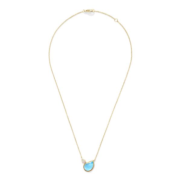 Tamara Comolli SIGNATURE Halskette 2 Drops  N-Sig-2Dr-ToSw-p-yg