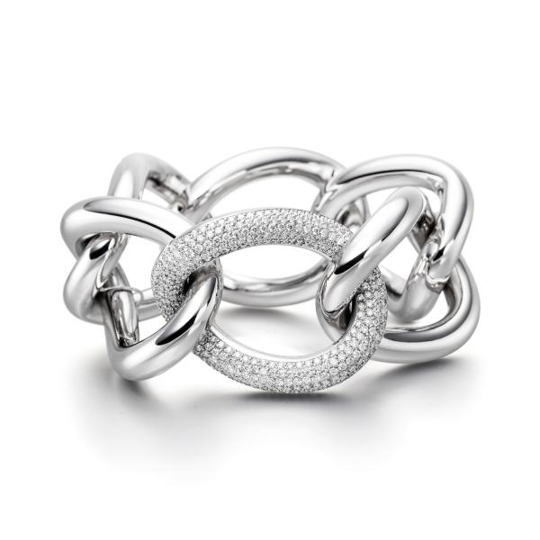 IsabelleFa Armband "Grace 39 Pavé" 60039-21BMO-WG