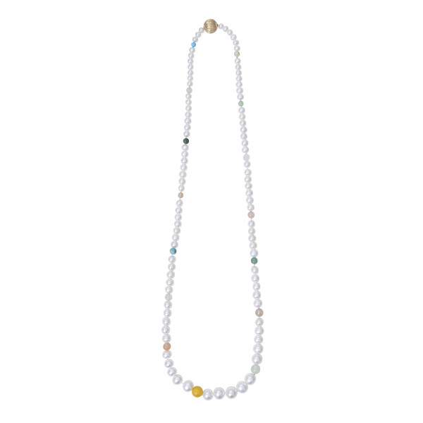 Ole Lynggaard Copenhagen Süsswasserperlen Halskette mit Mischperlen ohne Verschluss D9970-001