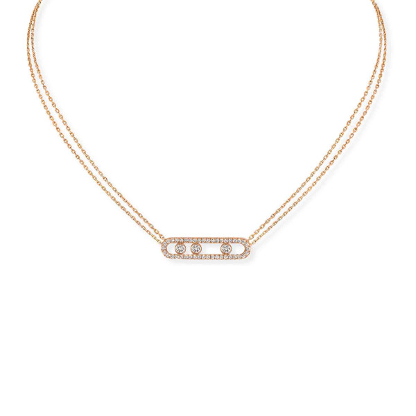 Messika Move Classique Pavé Halskette 03994-PG