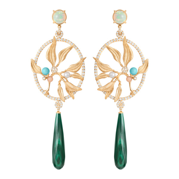 Ole Lynggaard Copenhagen Leaves Traumfänger-Ohrringe A3085-402