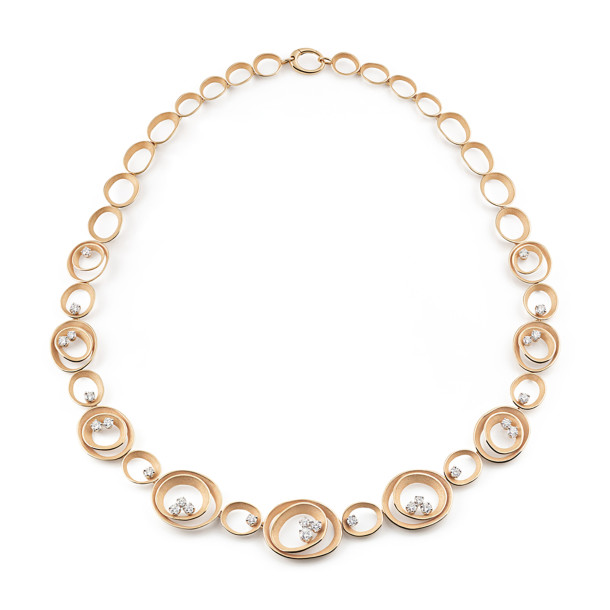         Roségold, Halsschmuck, Cammilli Dune Solar Collier