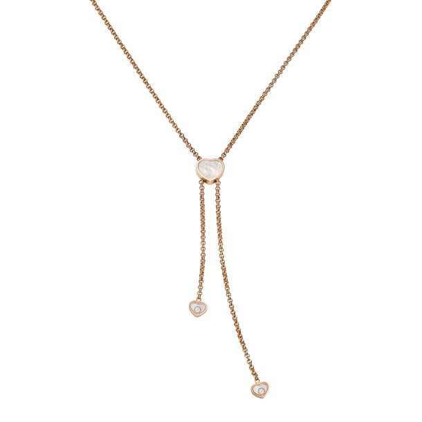         Roségold, Halsschmuck, Chopard Happy Hearts Halskette