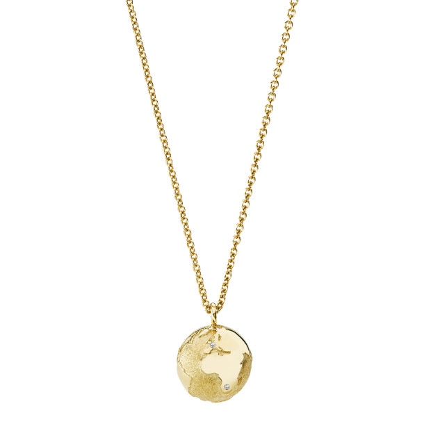         Gelbgold, Halsschmuck, Schmuckwerk Meine Welt Anhänger mit Halskette