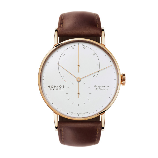         Handaufzug, NOMOS Glashütte Lambda Roségold