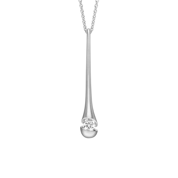         Weißgold, Halsschmuck, Schaffrath CALLA Collier