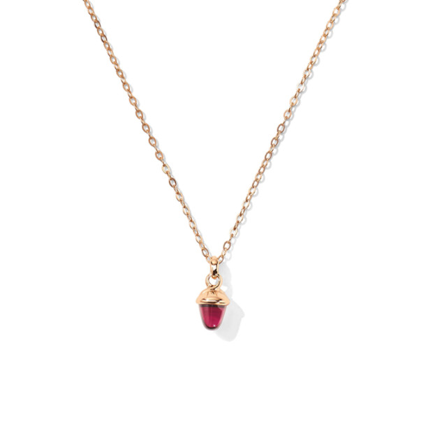        Roségold, Halsschmuck, Tamara Comolli myMIKADO Halskette mit Rosa Turmalin