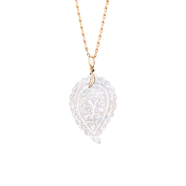         Roségold, Halsschmuck, Tamara Comolli INDIA Anhänger mit Perlmutt Medium