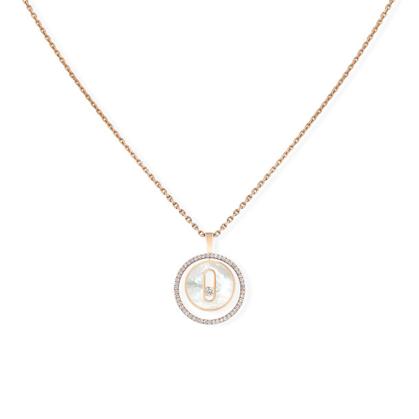        Roségold, Halsschmuck, Messika Lucky Move KM Perlmutt Halskette