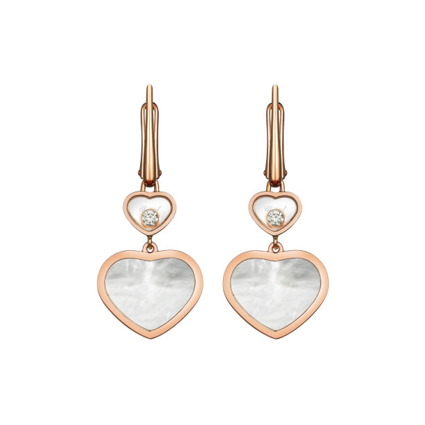         Roségold, Ohrringe, Chopard Happy Hearts Ohrhänger