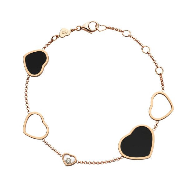         Roségold, Armschmuck, Chopard Happy Hearts Armband